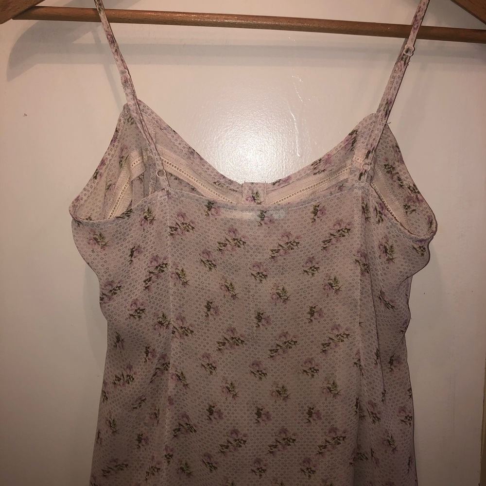 Buttondown Kimchi Blue Camisole w/ rose fabric XS - Picture 4 of 4
